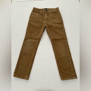 Gap boys' corduroy pants, 5 pockets with adjustable elastic Sz6. light brown